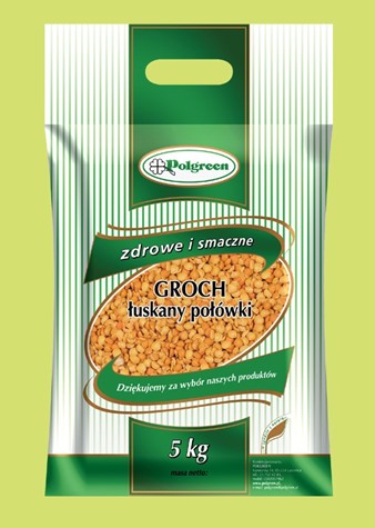 POLGREEN Groch łuskany 5kg