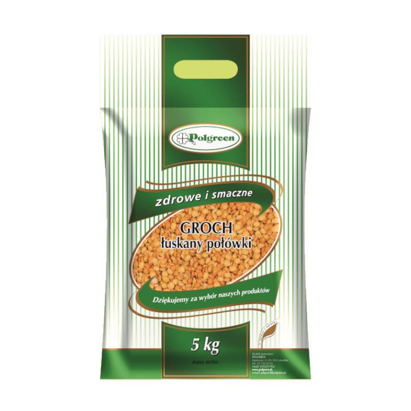 POLGREEN Groch łuskany 5kg