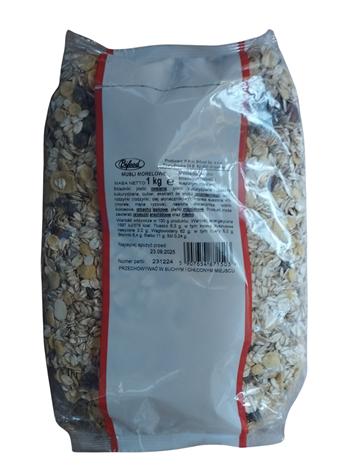 BIFOOD Musli morelowe 1kg /10