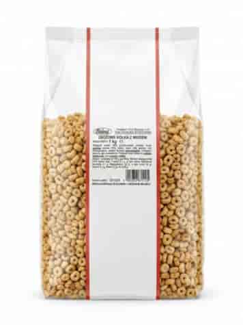BIFOOD Płatki zbożowe z miodem kółka 1kg /6