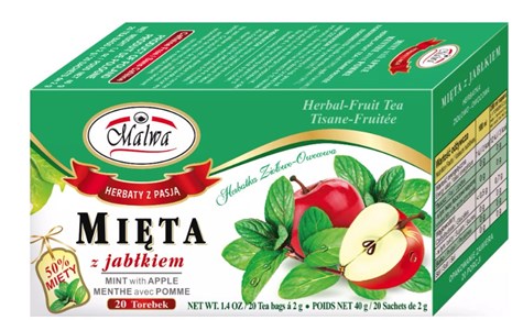 MALWA Herbata ziołowa exp. mięta-jabłko 20t/12
