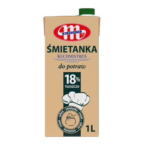 MLEKOVITA Śmietanka UHT 18% 1l /12