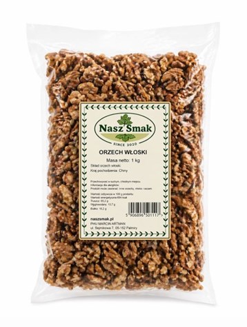 NASZ SMAK Orzechy włoskie łuskane 1kg