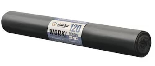 CHEMIA Worki czarne LDPE 120L A'25