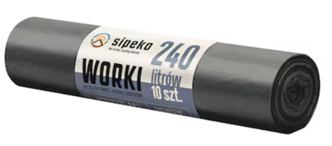 CHEMIA Worki czarne LDPE 240l A'10