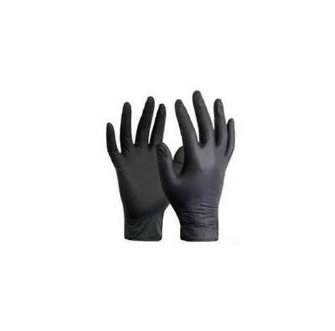 CHEMIA Rękawiczki nitrylowe/czarne/b.pudrowe/L/100