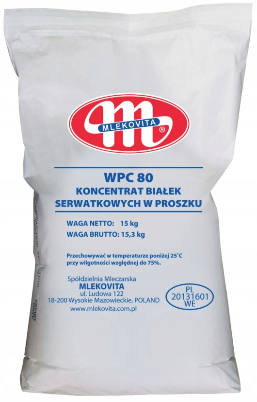 MLEKOVITA G WPC 80% Koncentrat białek serw. 15kg