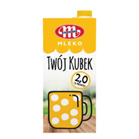 MLEKOVITA Mleko UHT 2% 1l Twój kubek /12/