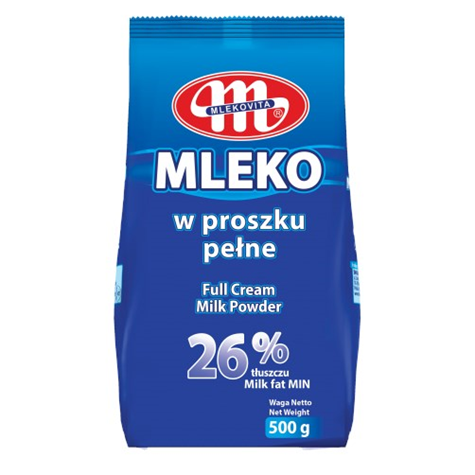 MLEKOVITA Mleko w proszku pełne 500g /6