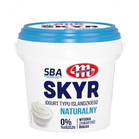 MLEKOVITA Skyr wysokobiałkowy naturalny 500g /6