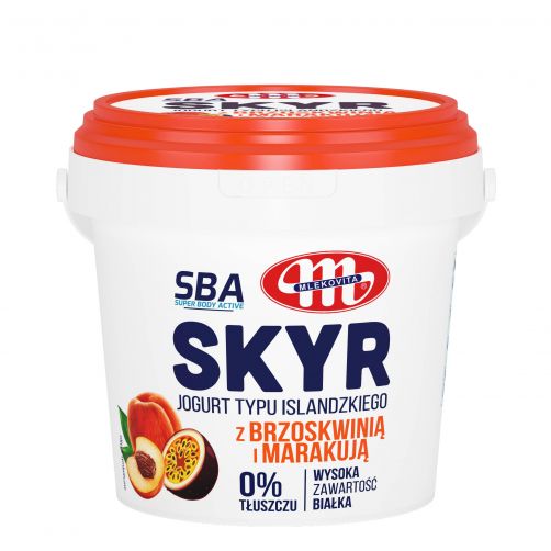 MLEKOVITA Skyr wysokobiałkowy brzoskw. 500g /6/