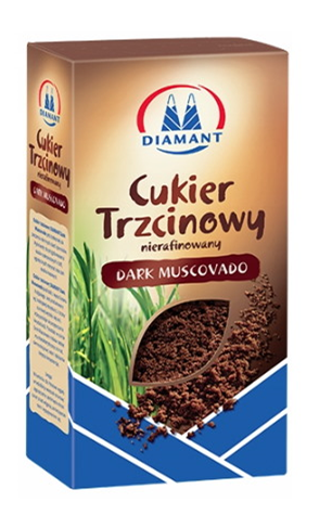 DIAMANT Cukier trzcinowy dark muscovado 500g/10