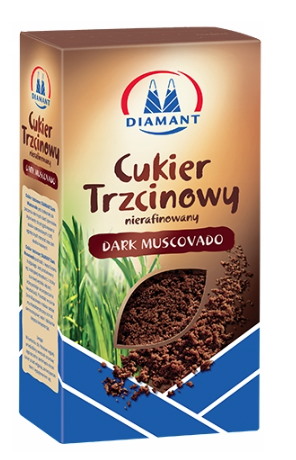 DIAMANT Cukier trzcinowy dark muscovado 500g/10