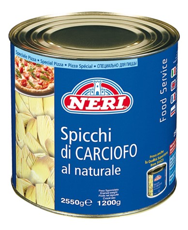 NERI Karczochy ćwiartki w solance 2550g/1200g/3