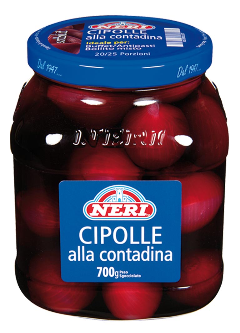 NERI Cebulka czerwona w occie 1400g/700g/3/