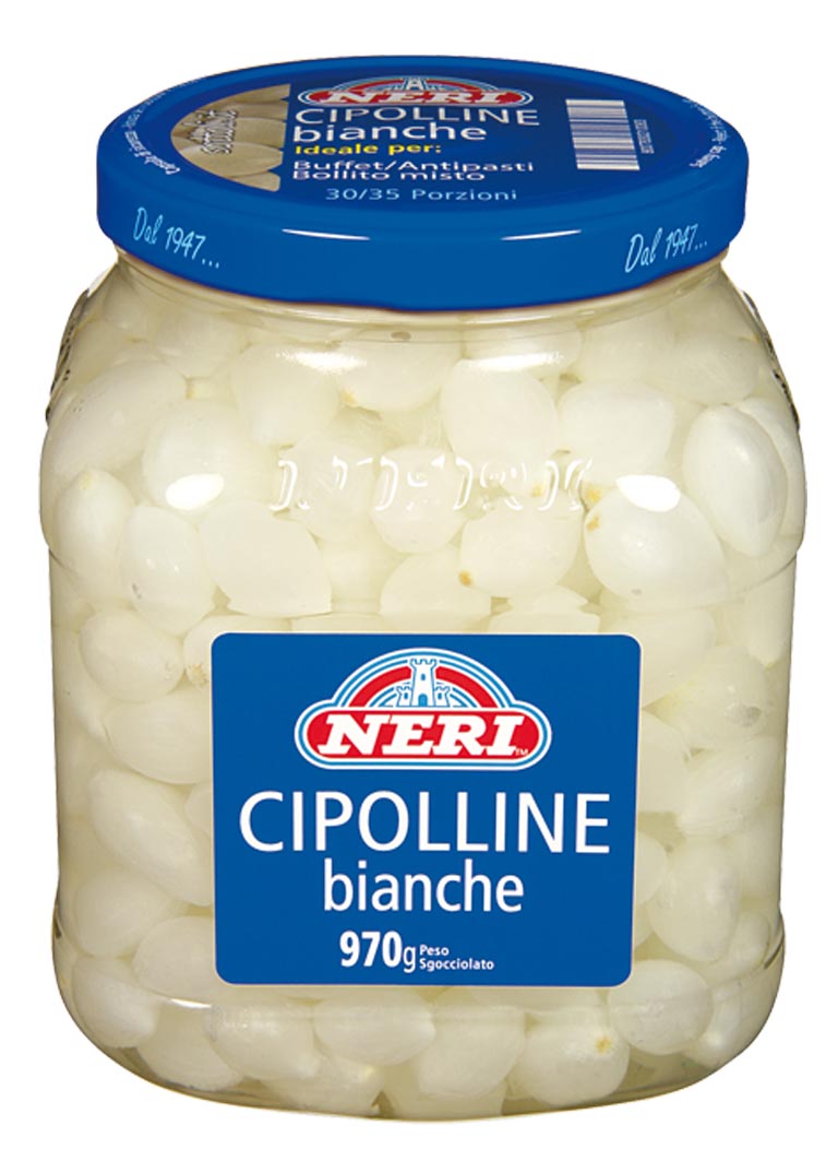 NERI Cebulka biała perłowa w occie 1500g/970g/3/