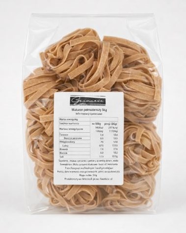 GRANARIA Makaron pełne ziarno tagliatelle 500g/12