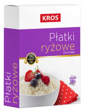 KROS  Płatki ryżowe błyskawiczne 300g /12