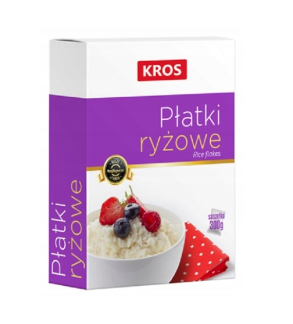 KROS Płatki ryżowe błyskawiczne 300g /12