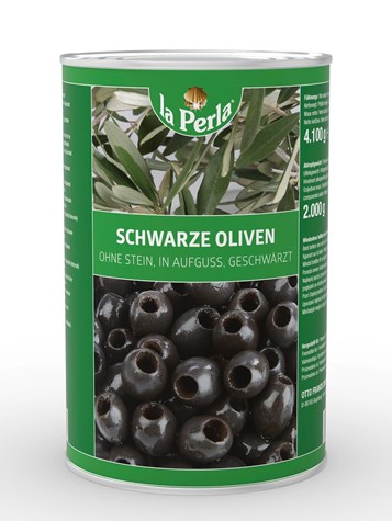 LA PERLA Oliwki czarne drylowane 4250g/2000g/3
