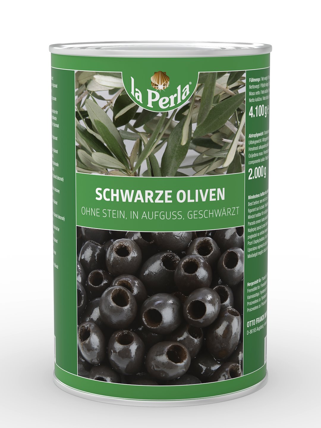 LA PERLA Oliwki czarne drylowane 4250g/2000g/3/