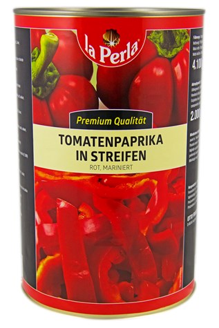 LA PERLA Papryka konserowowa paski 4250ml/2000g/6