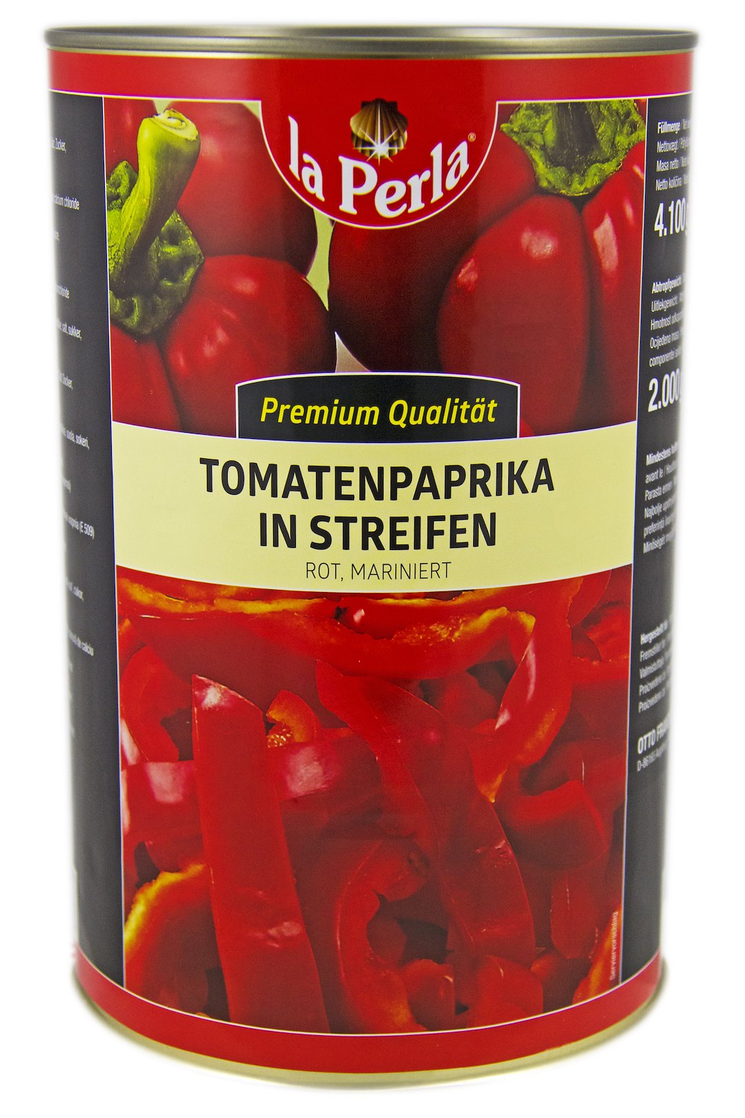 LA PERLA Papryka konserowowa paski 4250ml/2000g/6/