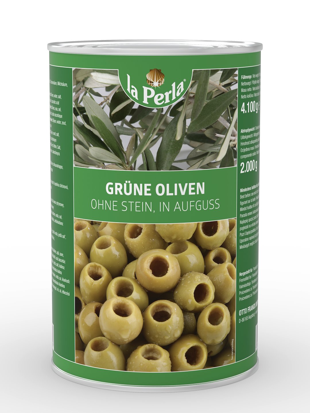 LA PERLA Oliwki zielone drylowane 4250g/2000g/3/