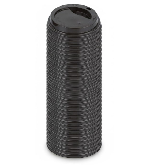CHEMIA Pokrywka do kubka czarna C-PLA 80mm/50szt