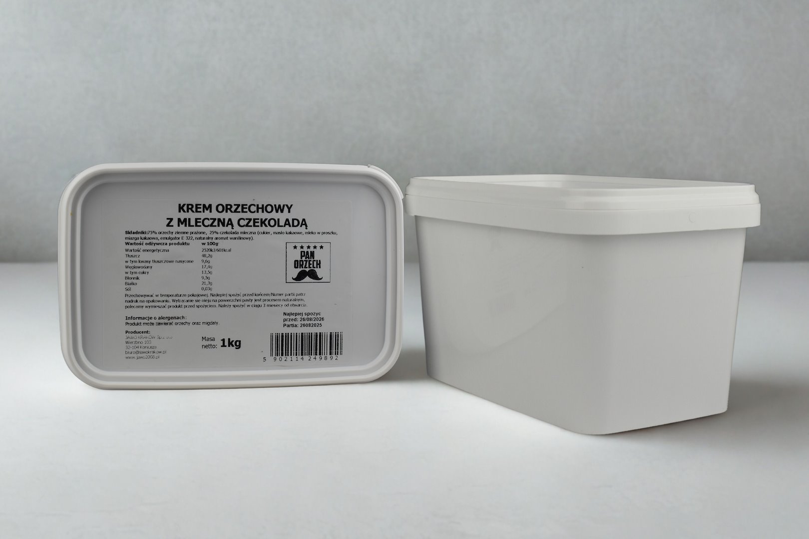 PAN ORZECH Krem orzechowy z mleczną czekoladą 1kg