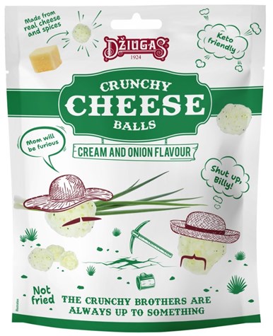 NICKAL Ser Dziugas chrupki serowe śmiet/cebula 50g