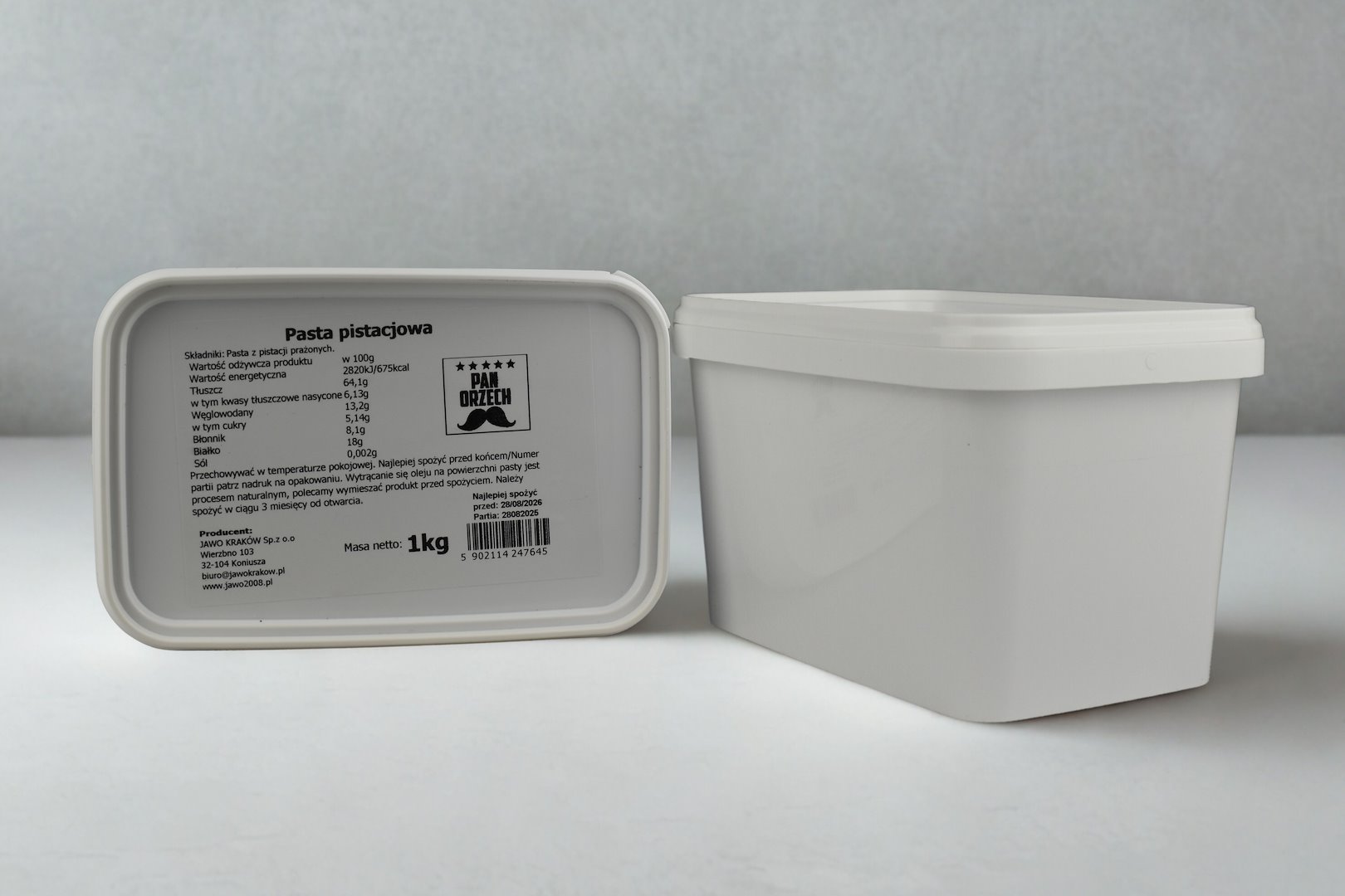 PAN ORZECH Pasta pistacjowa b/s 1kg