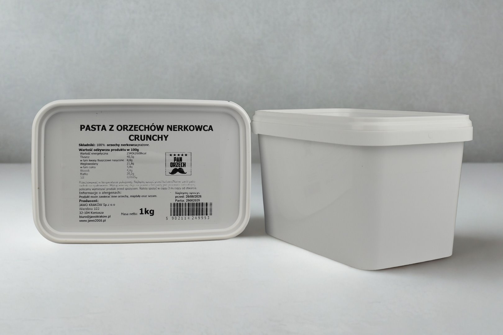 PAN ORZECH Pasta z orzechów nerkowca crunchy 1kg