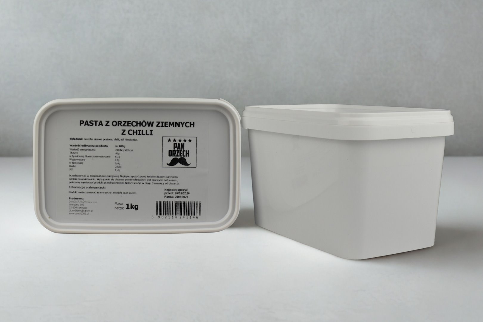 PAN ORZECH Pasta z orzechów ziemnych z chili 1kg