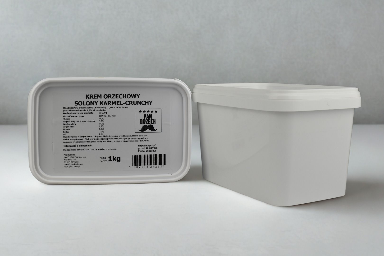 PAN ORZECH Pasta z orzechów ziem. z karmel z/s 1kg