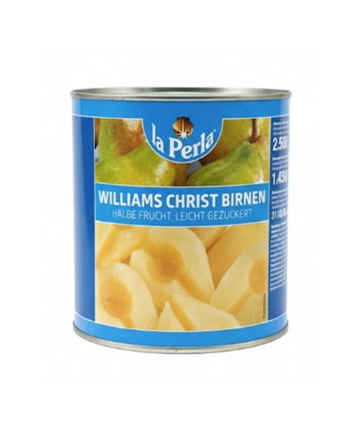 LA PERLA Gruszki połówki 2,6kg/1,43kg/6