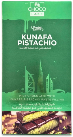 DUBAI Czekolada KUNAFA Pistachio 190g /10