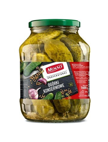 MOSSO Ogórek konserwowy 1700ml/830g/6