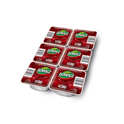 ŁOWICZ Dżem wiśnia 25g x 6szt/1