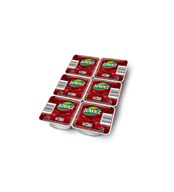 ŁOWICZ Dżem wiśnia 25g x 6szt/1