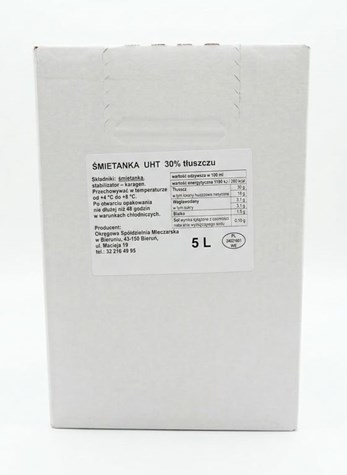 BIERUŃ Śmietana UHT 30% 5l /1