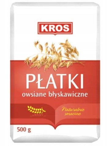 KROS  Płatki Owsiane błyskawiczne 500g/10