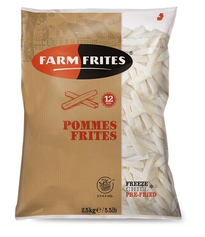 FARM Frytki proste 12 mm 2,5kg/5