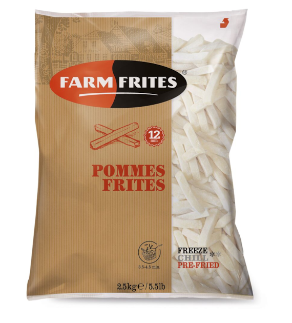 FARM Frytki proste 12 mm 2,5kg/6