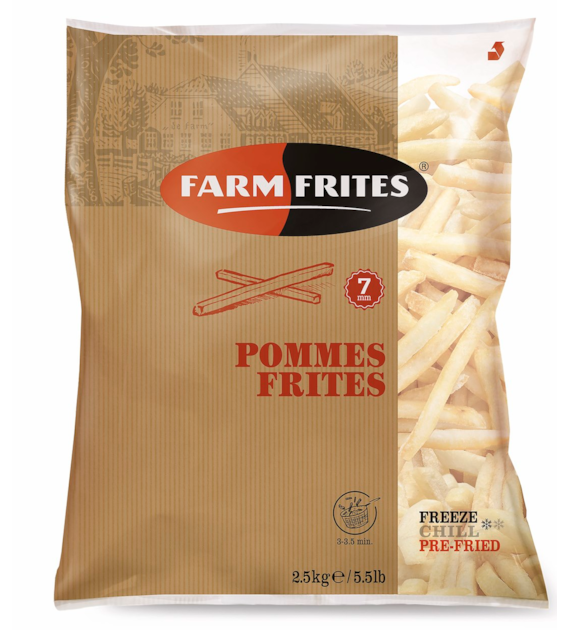 FARM Frytki cienkie typu fast food 7 mm 2,5kg/5