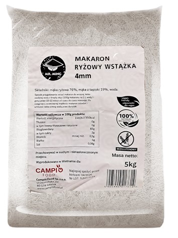 MING Makaron ryżowy wstążka 5kg/4