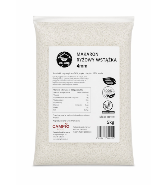 MING Makaron ryżowy wstążka 5kg/4