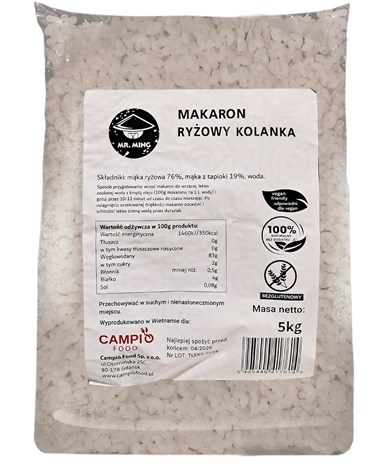 MING Makaron ryżowy kolanka 5kg/4