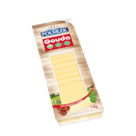POLMLEK Ser Gouda plastry 1kg /6