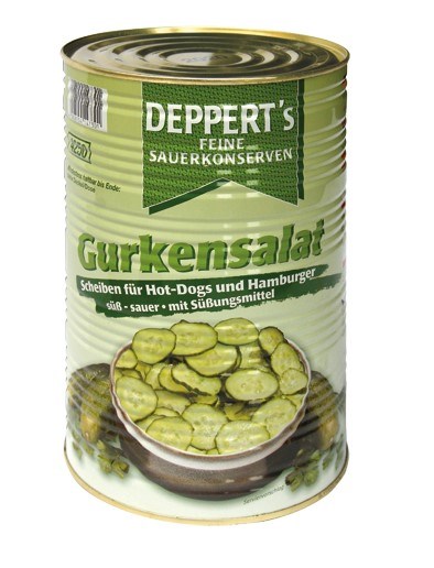 DEPPERT'S Ogórki hamburgerowe plastry 4250ml/2500g